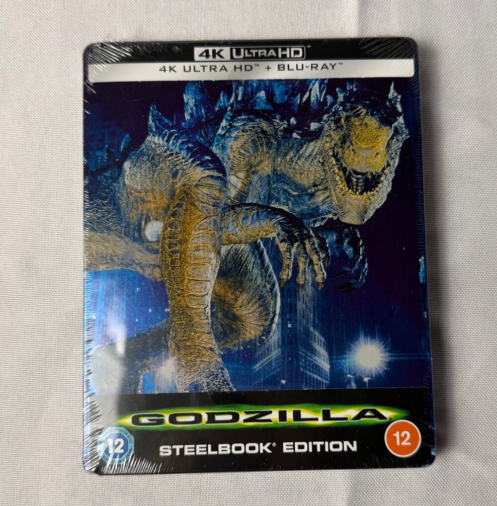 Godzilla (1998) 4K UHD Blu-ray Steelbook Sealed‎ UK Edition Matthew Broderick